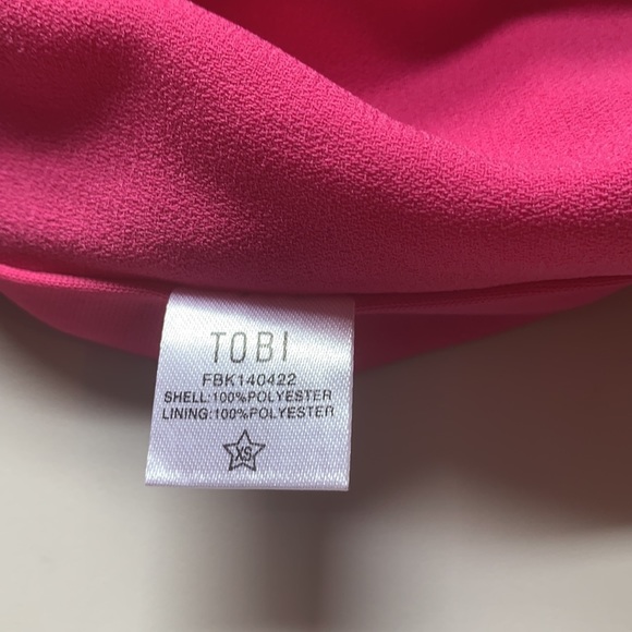 NWT TOBI Pink Mini Skirt Women’s XS - Picture 8 of 8